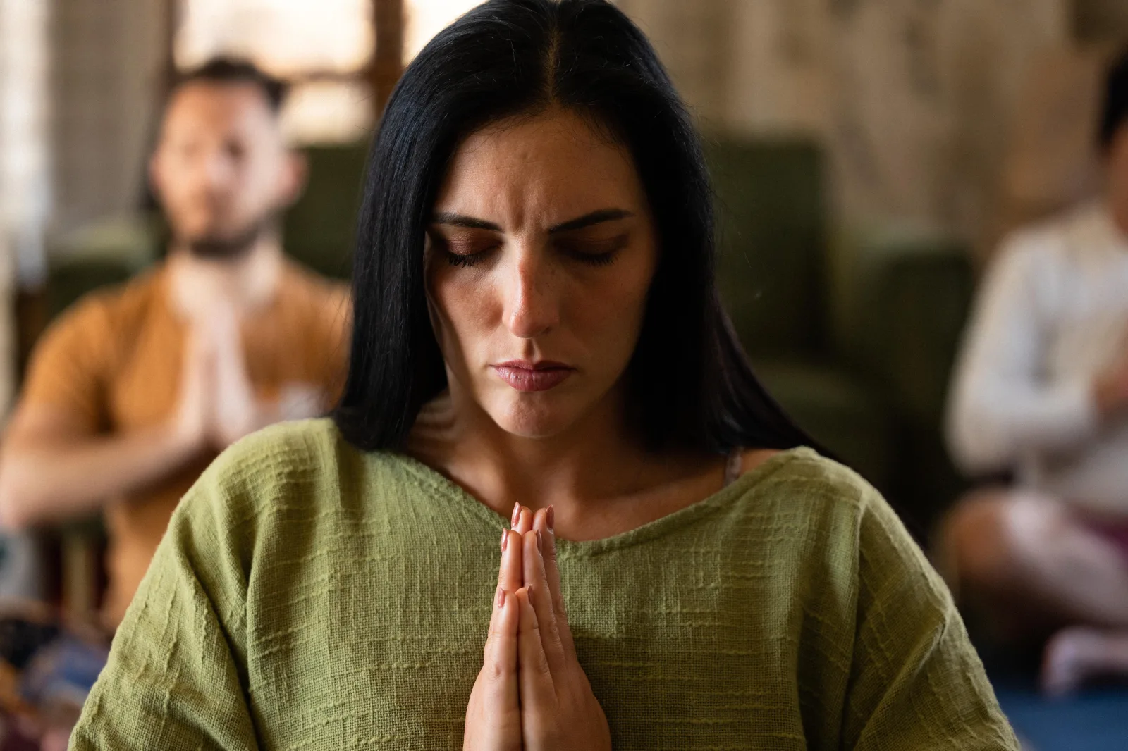 Laura in meditation